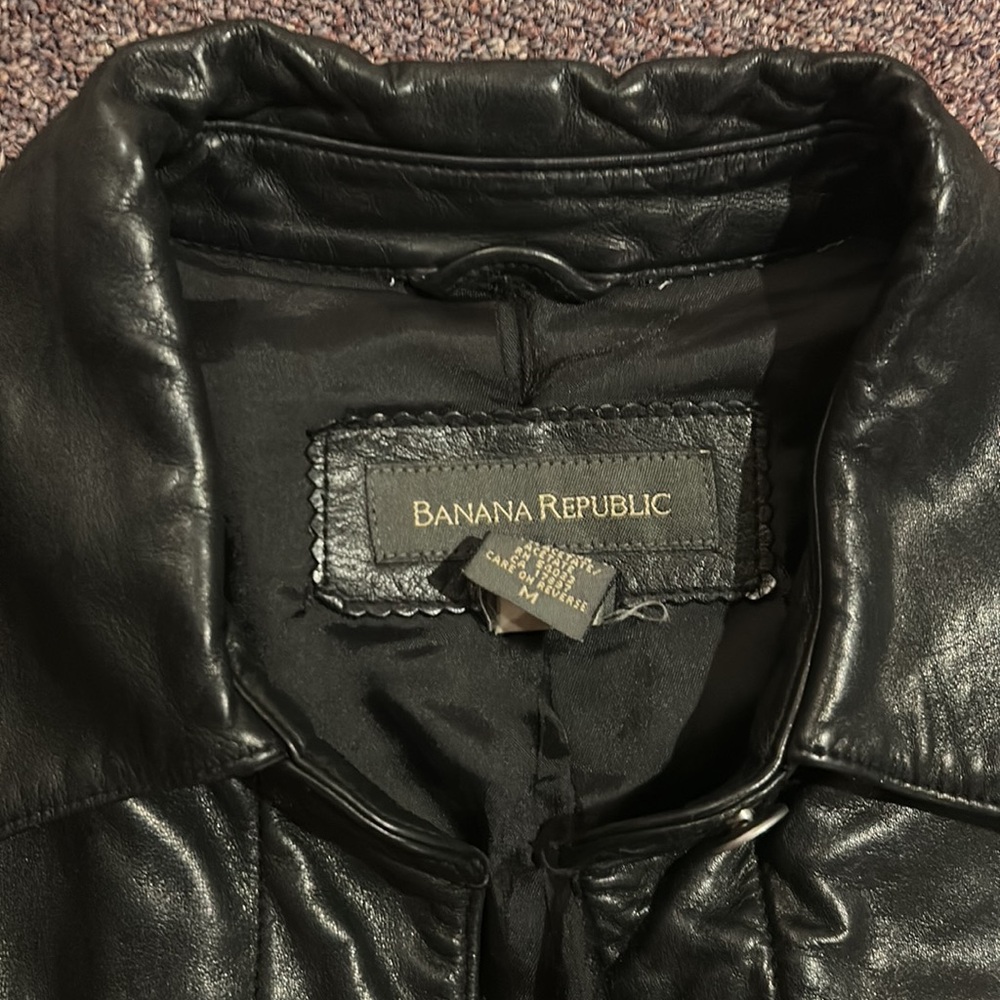 Vintage Banana Republic Leather Jacket - Picture 3 of 3